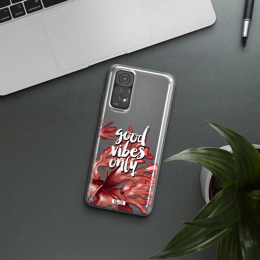 Tropical Vibes Red Xiaomi Redmi Note 11 Clear TPU Case