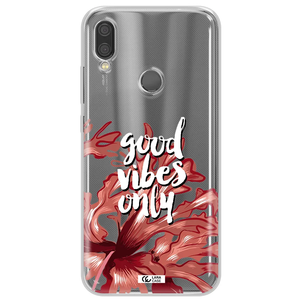 Tropical Vibes Red Xiaomi Redmi Note 7 Clear TPU Case