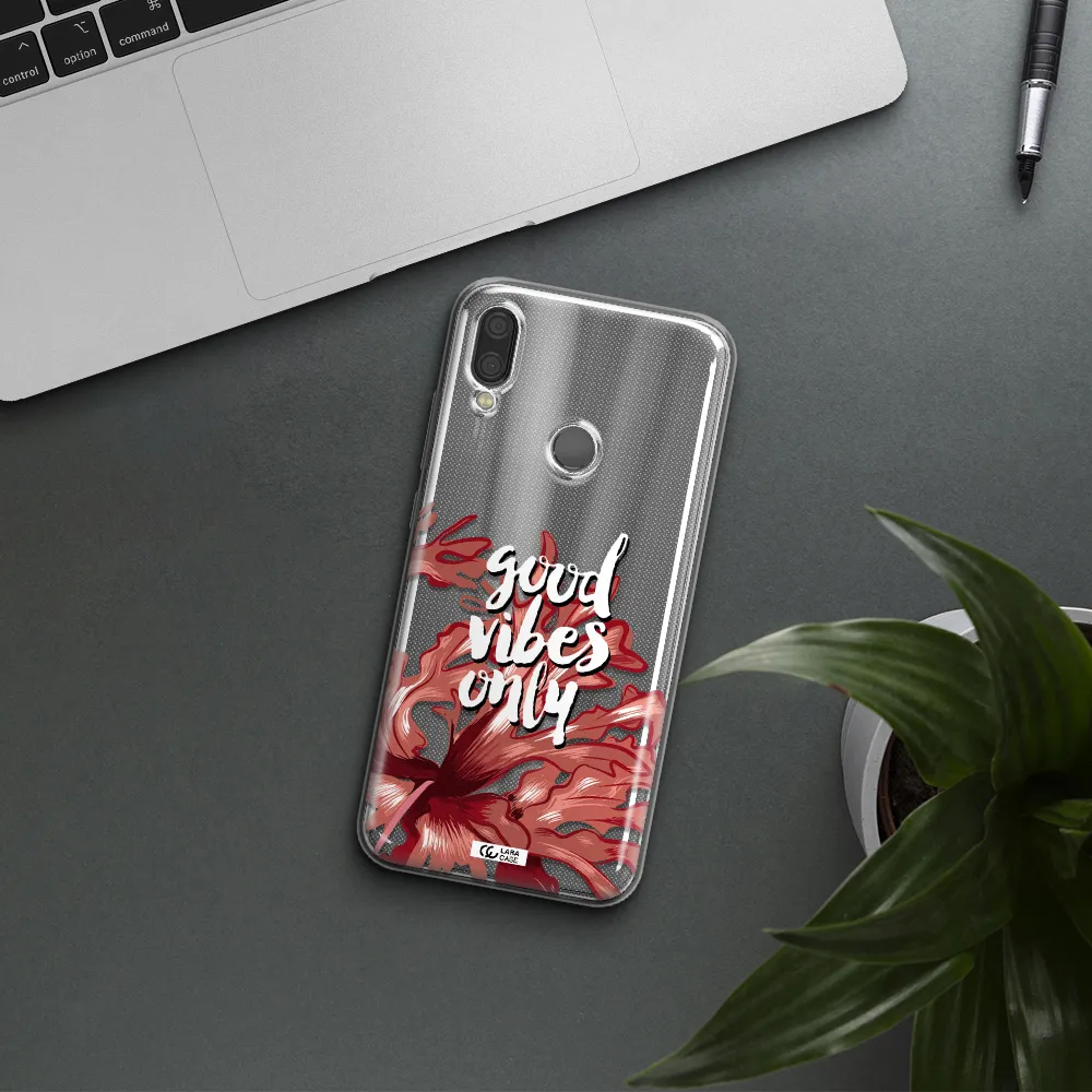 Tropical Vibes Red Xiaomi Redmi Note 7 Clear TPU Case