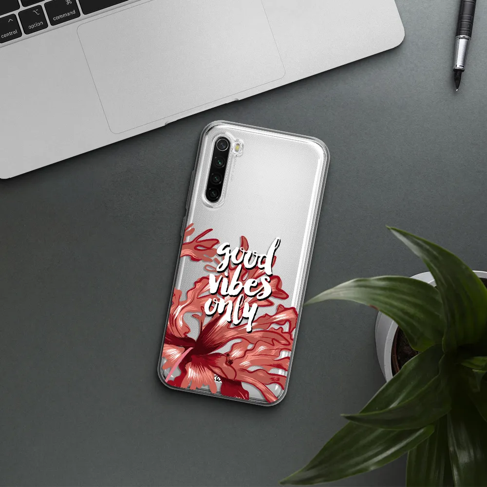 Tropical Vibes Red Xiaomi Redmi Note 8T Clear Tpu Case