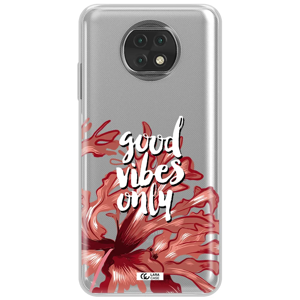 Tropical Vibes Red Xiaomi Redmi Note 9T Clear Tpu Case