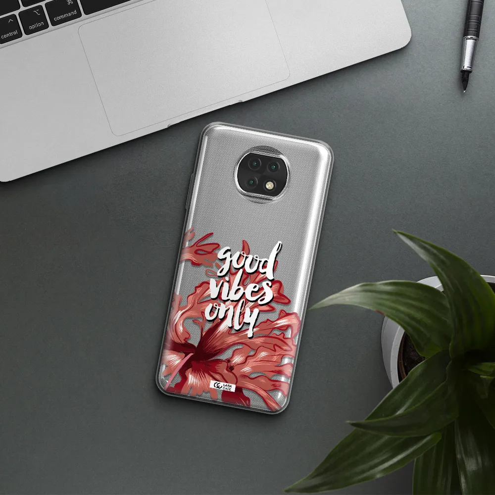 Tropical Vibes Red Xiaomi Redmi Note 9T Clear Tpu Case