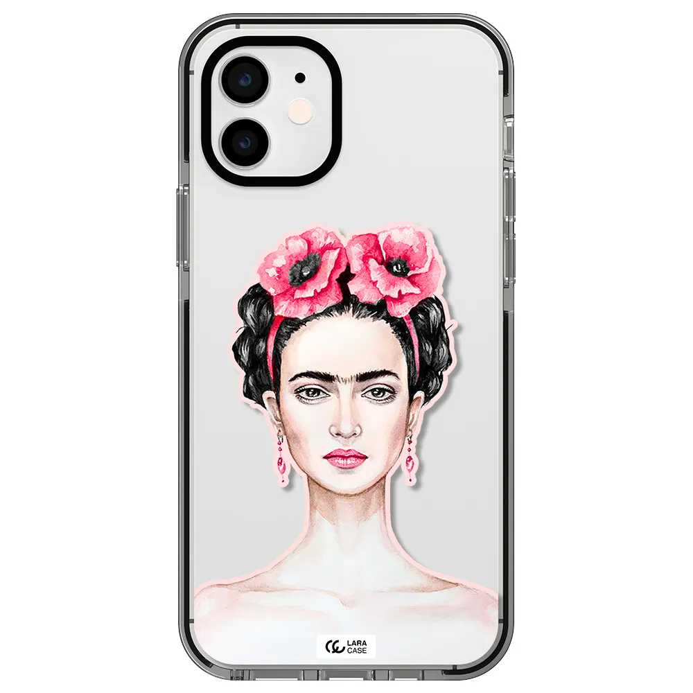 Ferida Watercolor Apple iPhone 11 impact black border Case