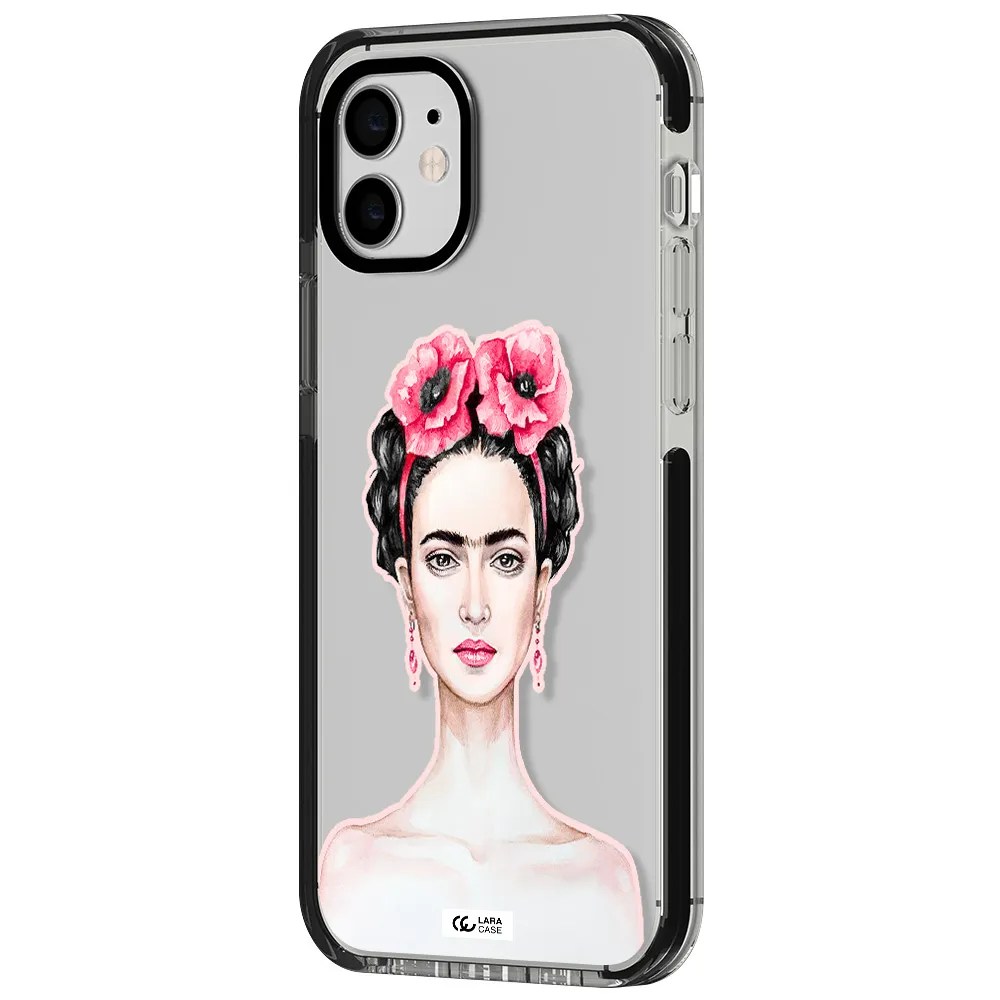 Ferida Watercolor Apple iPhone 11 impact black border Case