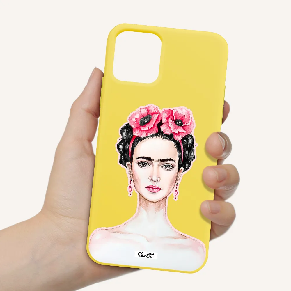 Ferida Watercolor Apple iPhone 11 pro Silicone canary yellow Case