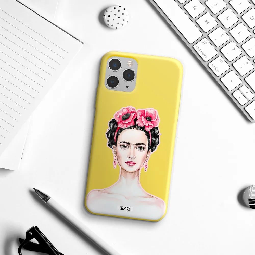 Ferida Watercolor Apple iPhone 11 pro Silicone canary yellow Case