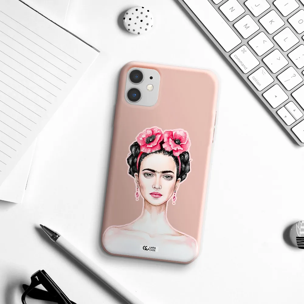 Ferida Watercolor Apple iPhone 11 Silicone pastel pink Case