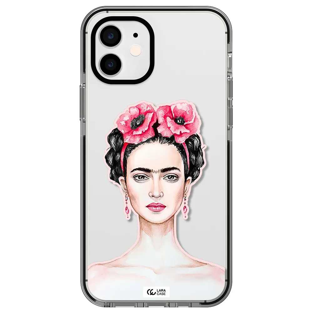 Ferida Watercolor Apple iPhone 12 impact black border Case