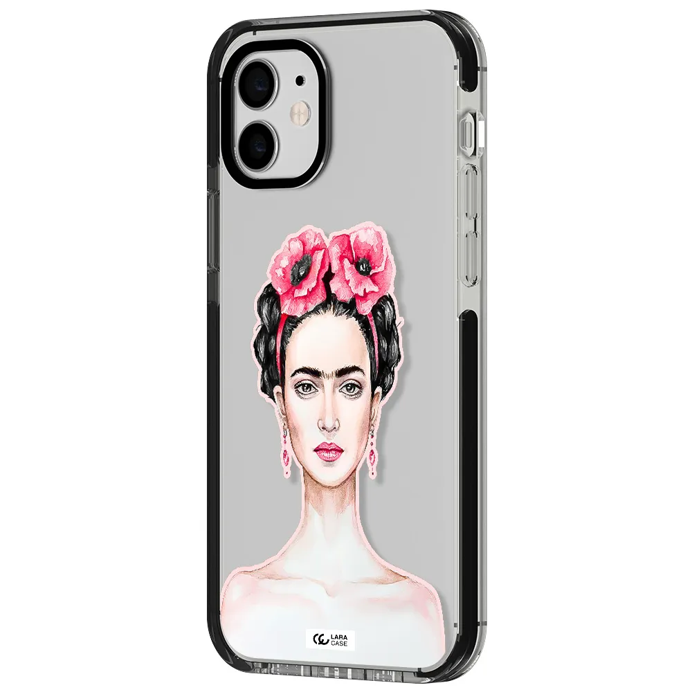 Ferida Watercolor Apple iPhone 12 impact black border Case