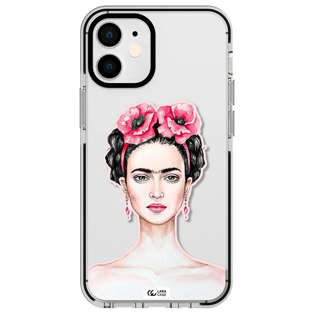 Ferida Watercolor Apple iPhone 12 mini impact black border Case