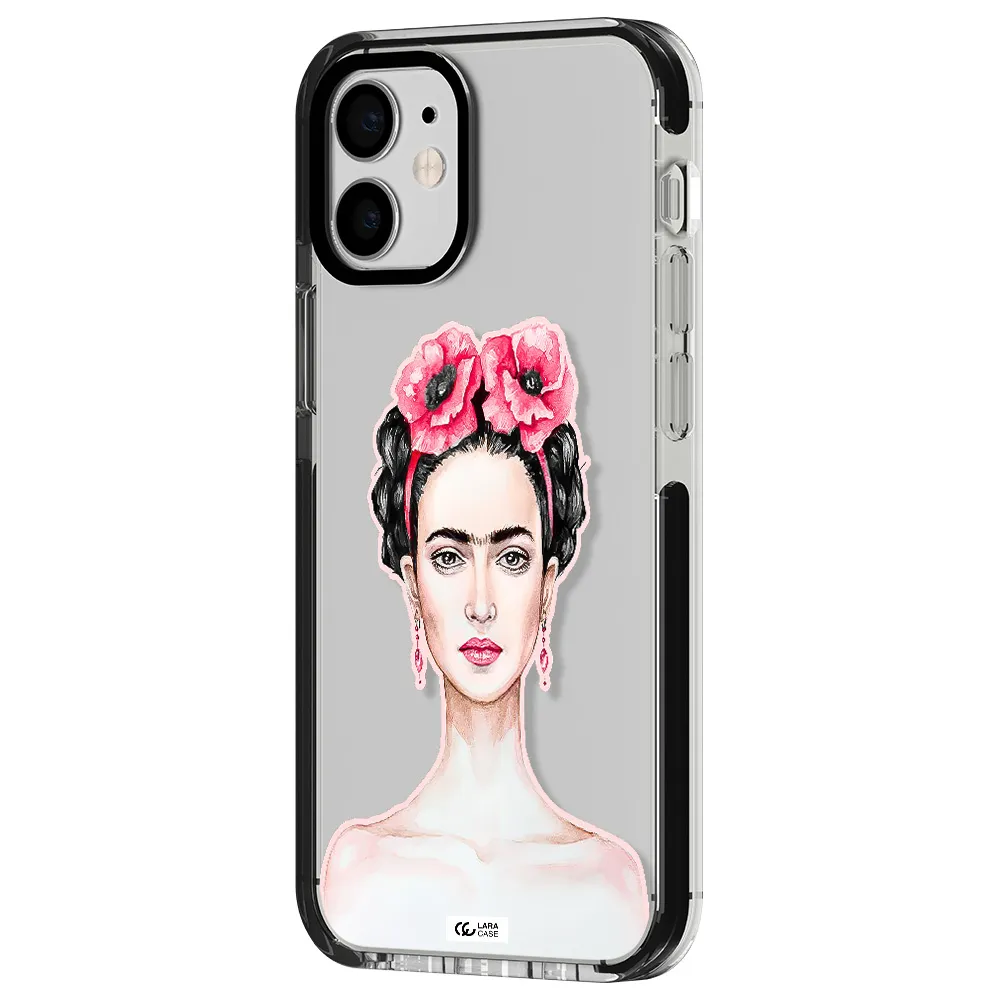 Ferida Watercolor Apple iPhone 12 mini impact black border Case