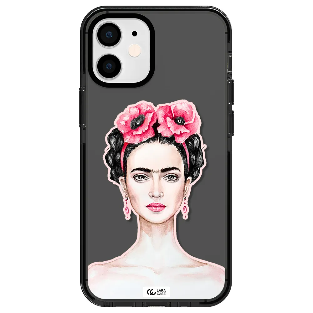 Ferida Watercolor Apple iPhone 12 mini impact Smoke Black Case