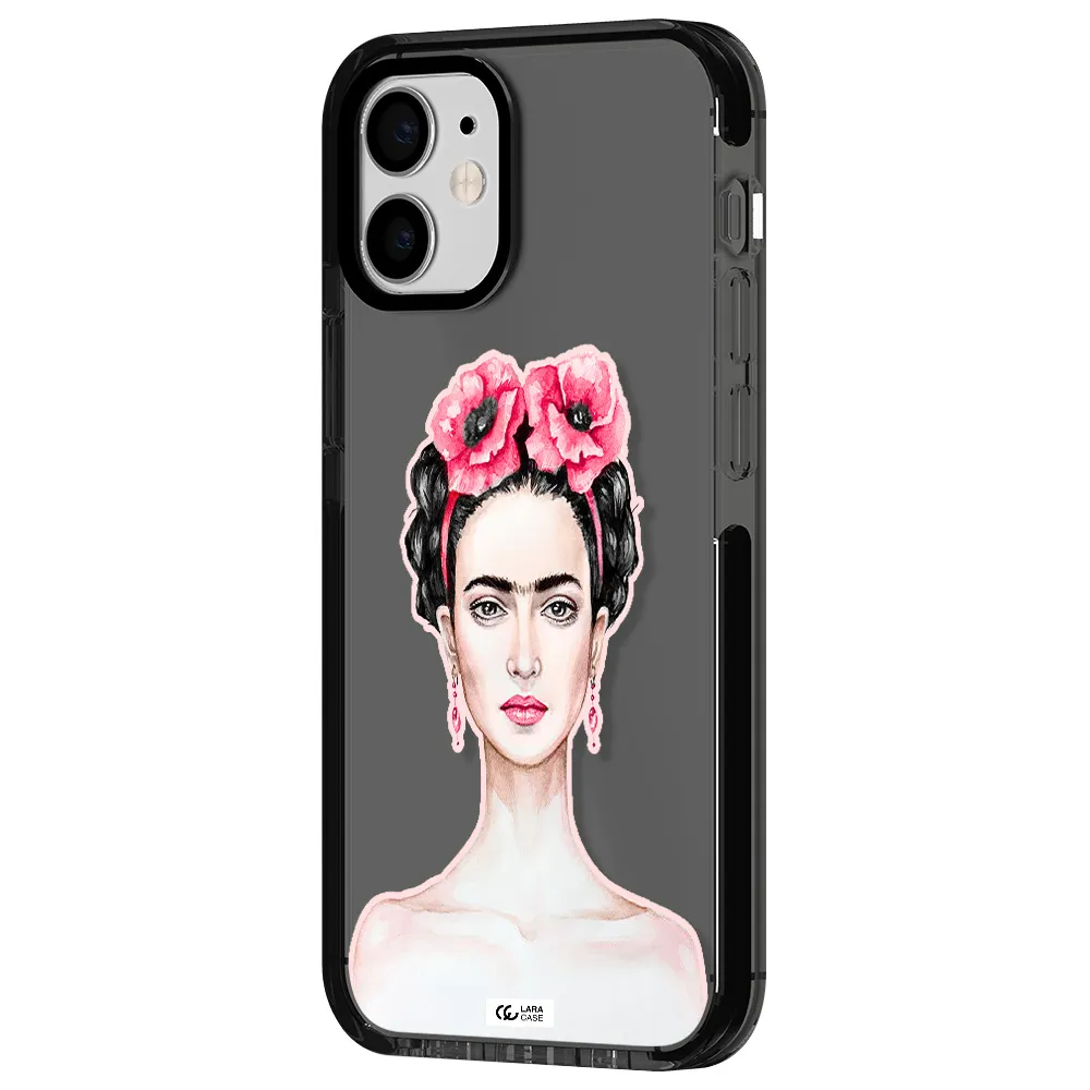 Ferida Watercolor Apple iPhone 12 mini impact Smoke Black Case