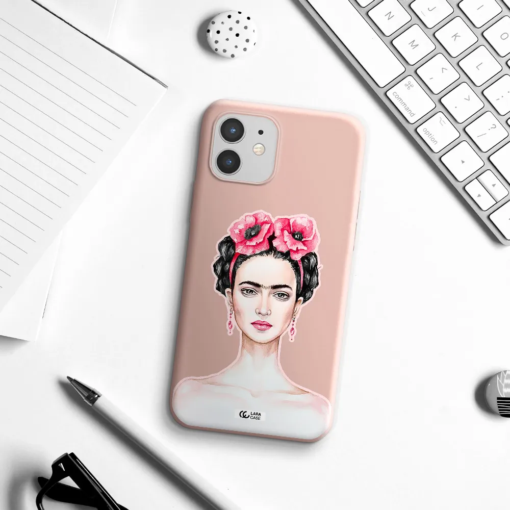 Ferida Watercolor Apple iPhone 12 mini Silicone pastel pink Case