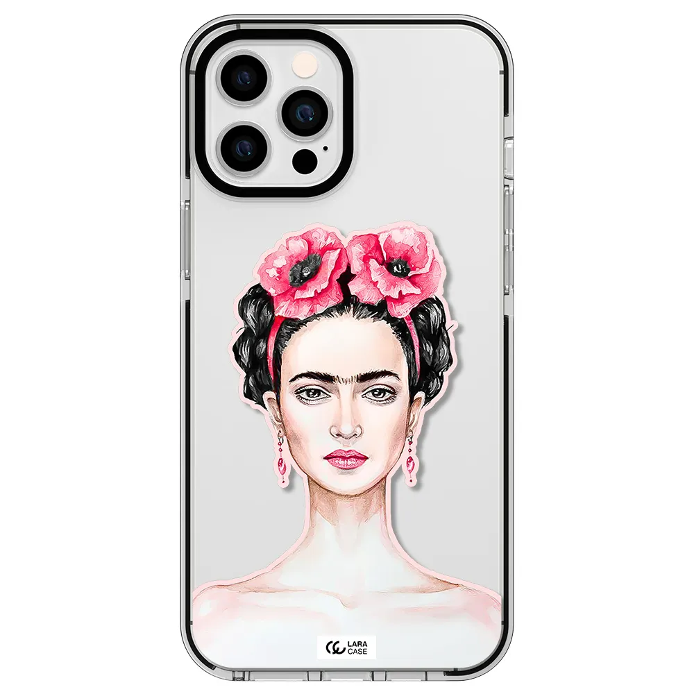 Ferida Watercolor Apple iPhone 12 pro max impact black border Case