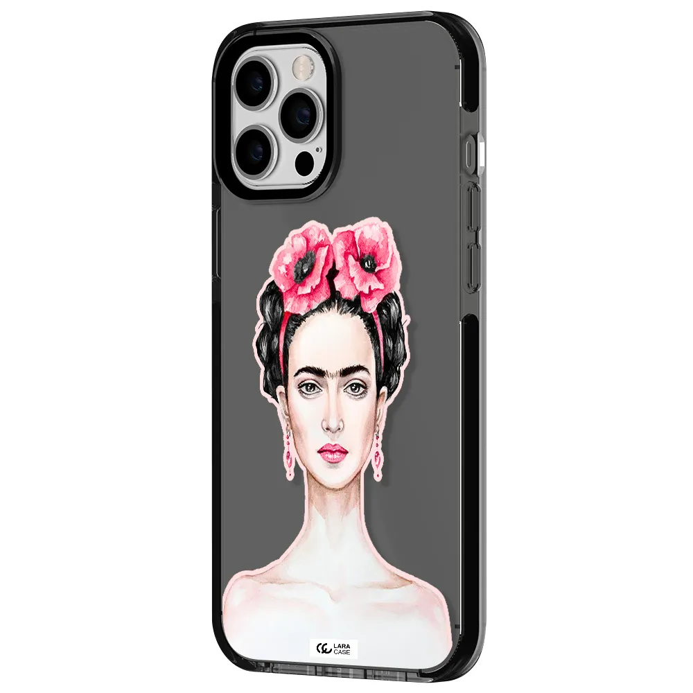 Ferida Watercolor Apple iPhone 12 pro max impact Smoke Black Case