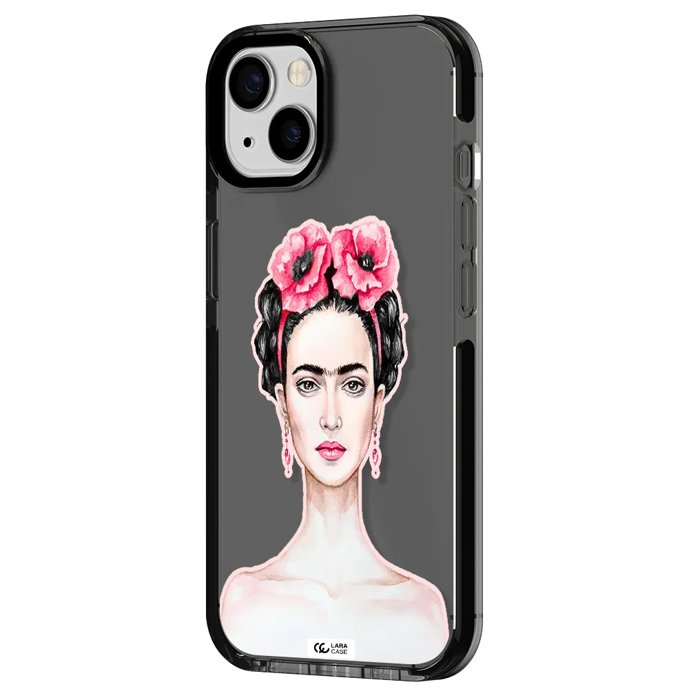 Ferida Watercolor Apple iPhone 13 impact Smoke Black Case