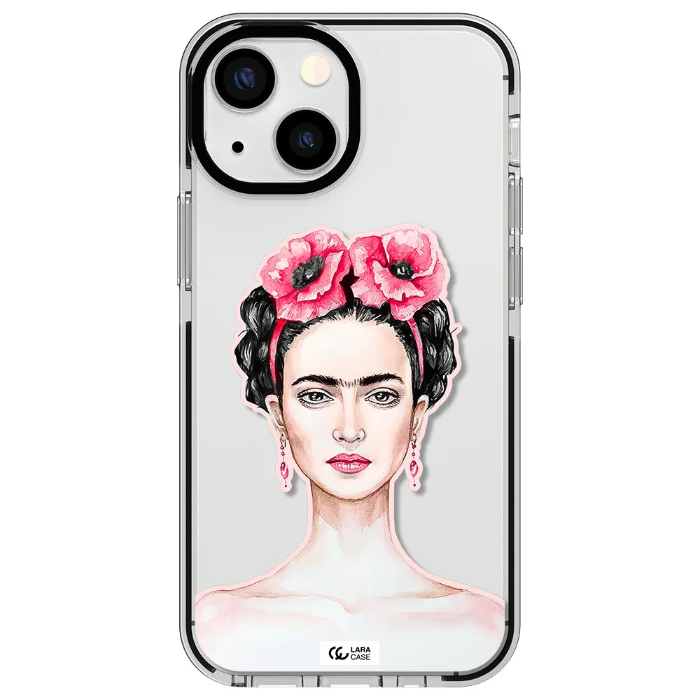 Ferida Watercolor Apple iPhone 13 mini impact black border Case