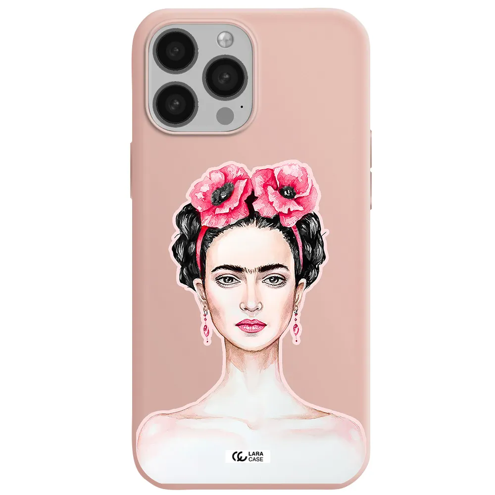 Ferida Watercolor Apple iPhone 13 Pro Max Silicone pastel pink Case