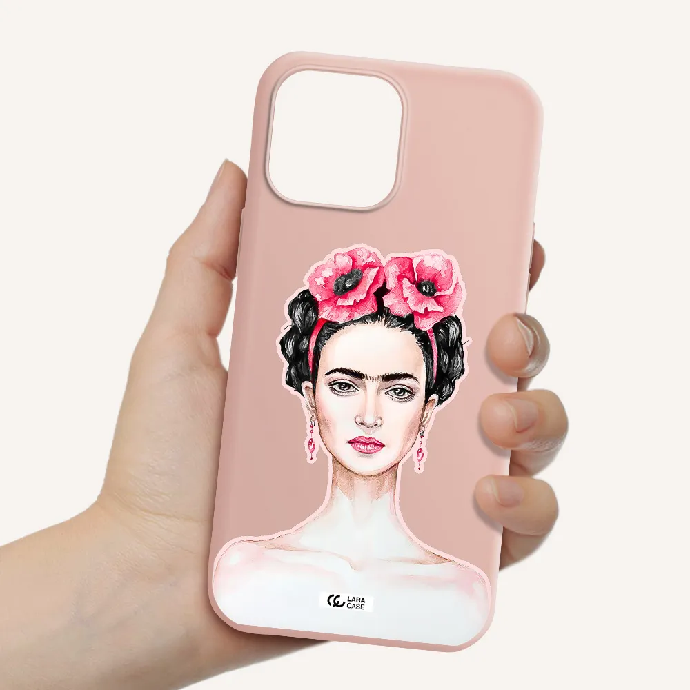 Ferida Watercolor Apple iPhone 13 Pro Max Silicone pastel pink Case