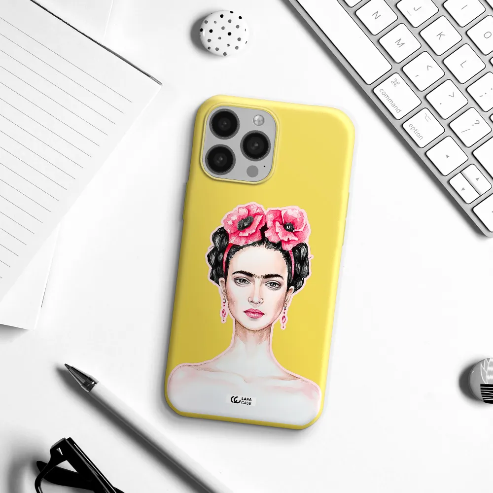Ferida Watercolor Apple iPhone 13 Pro Silicone canary yellow Case