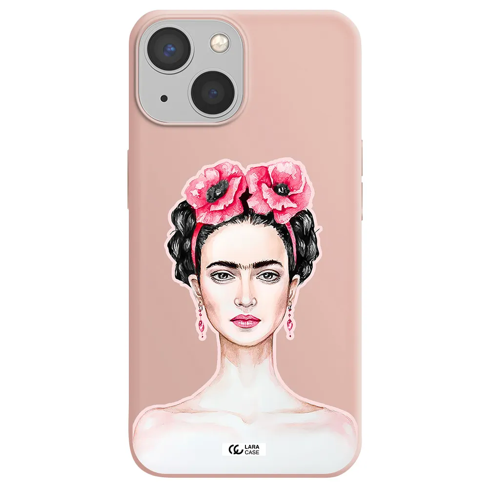 Ferida Watercolor Apple iPhone 13 Silicone pastel pink Case