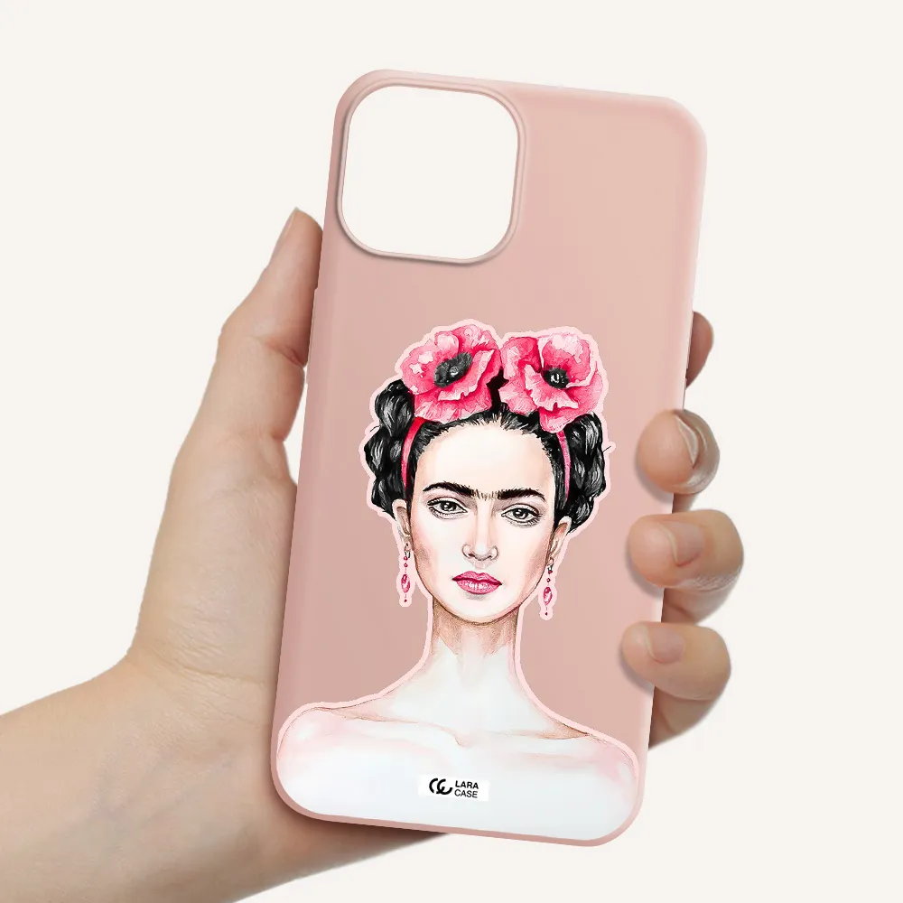 Ferida Watercolor Apple iPhone 13 Silicone pastel pink Case