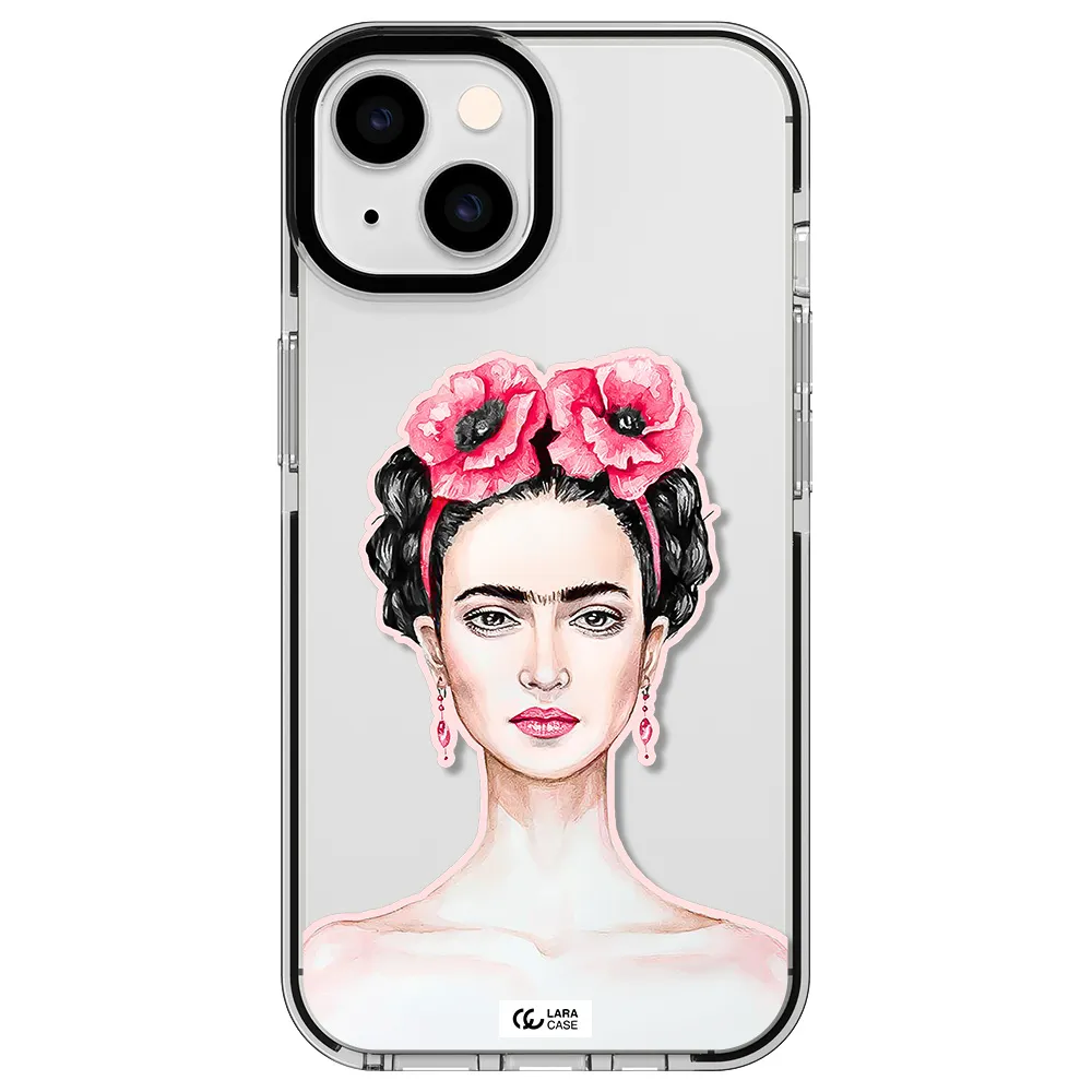 Ferida Watercolor Apple iPhone 14 impact black border Case