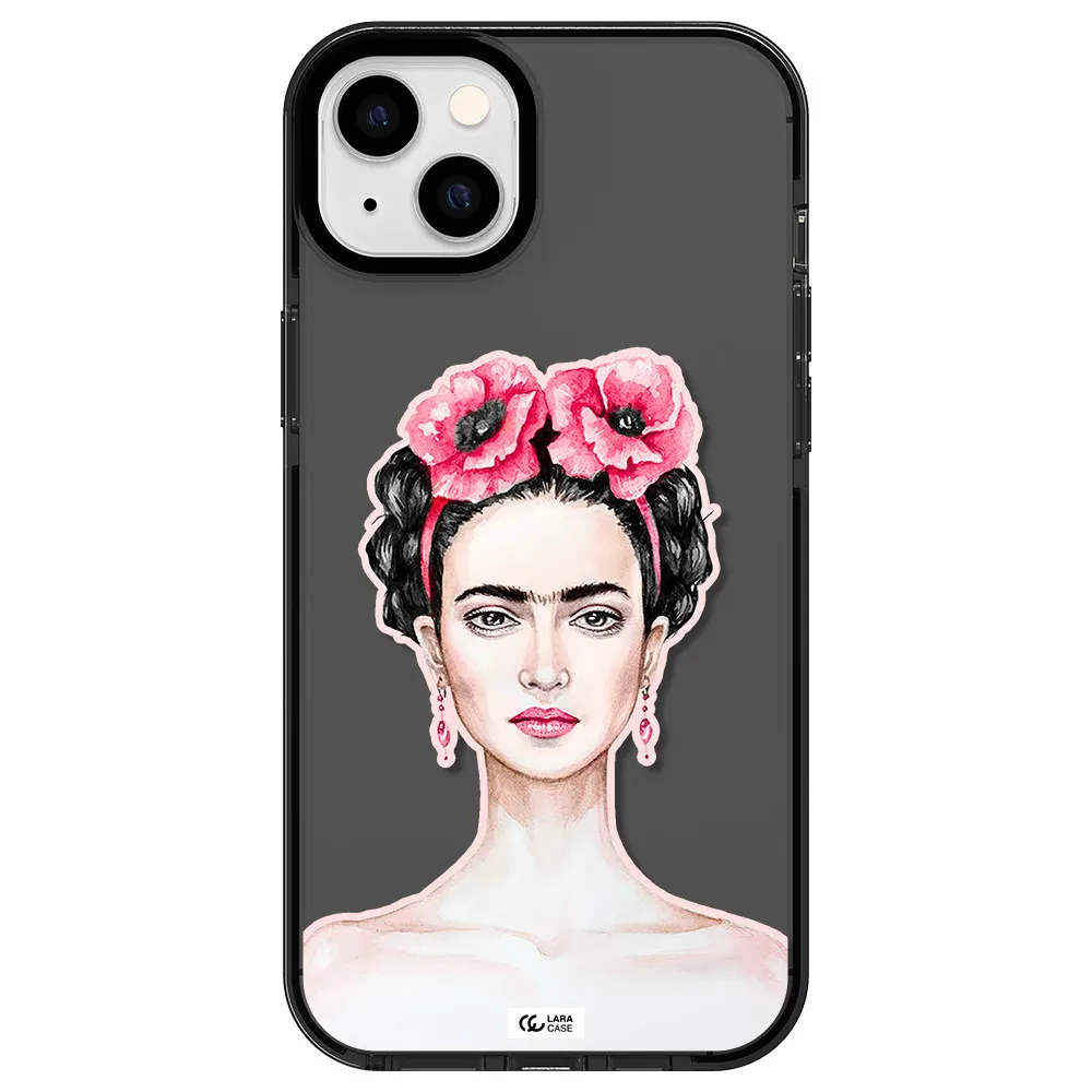 Ferida Watercolor Apple iPhone 14 plus impact Smoke Black Case