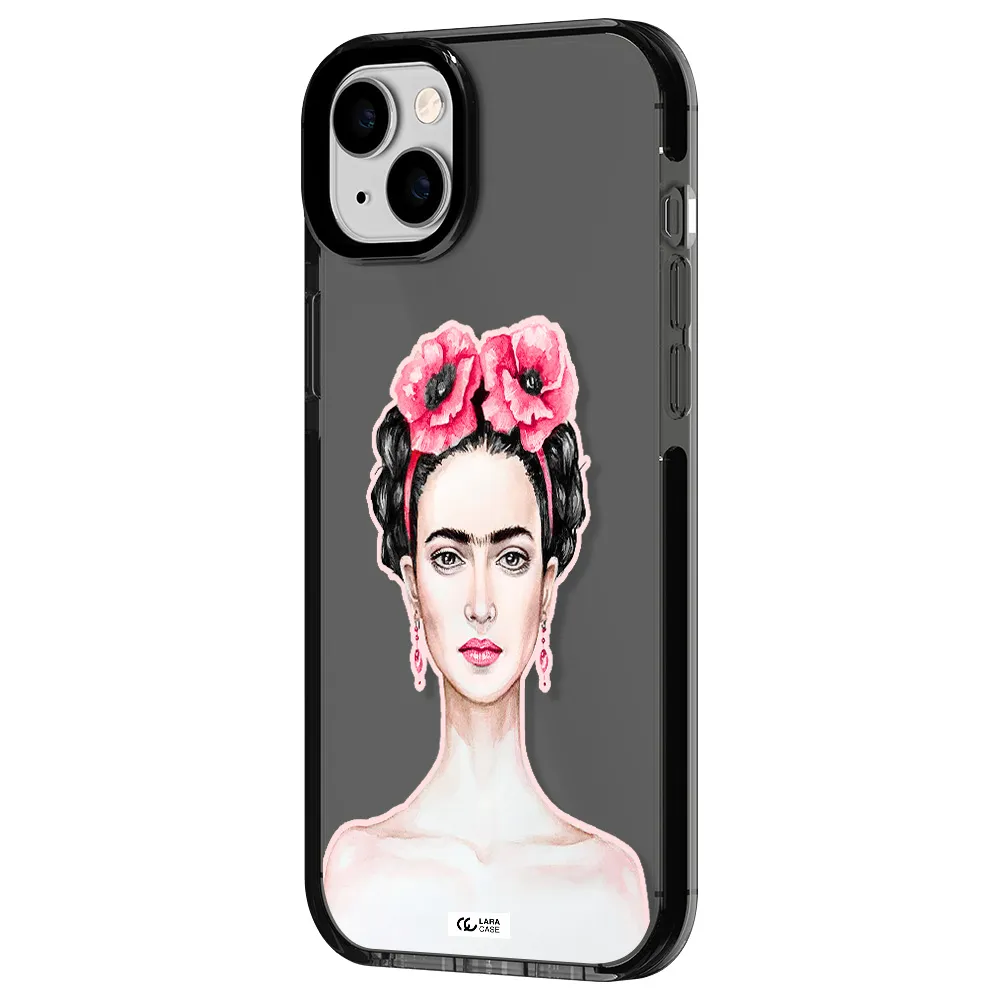 Ferida Watercolor Apple iPhone 14 plus impact Smoke Black Case