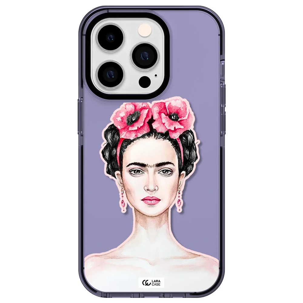 Ferida Watercolor Apple iPhone 14 pro impact Lilac Case