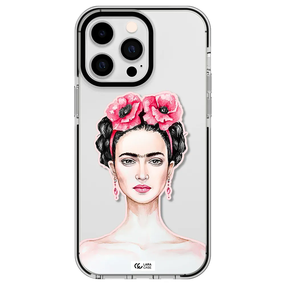 Ferida Watercolor Apple iPhone 14 pro max impact black border Case