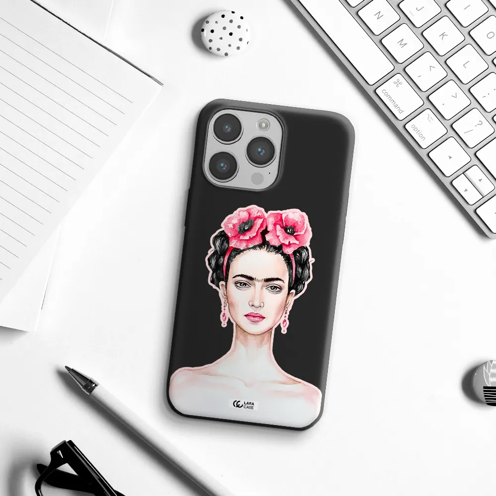 Ferida Watercolor Apple iPhone 14 pro Silicone black Case