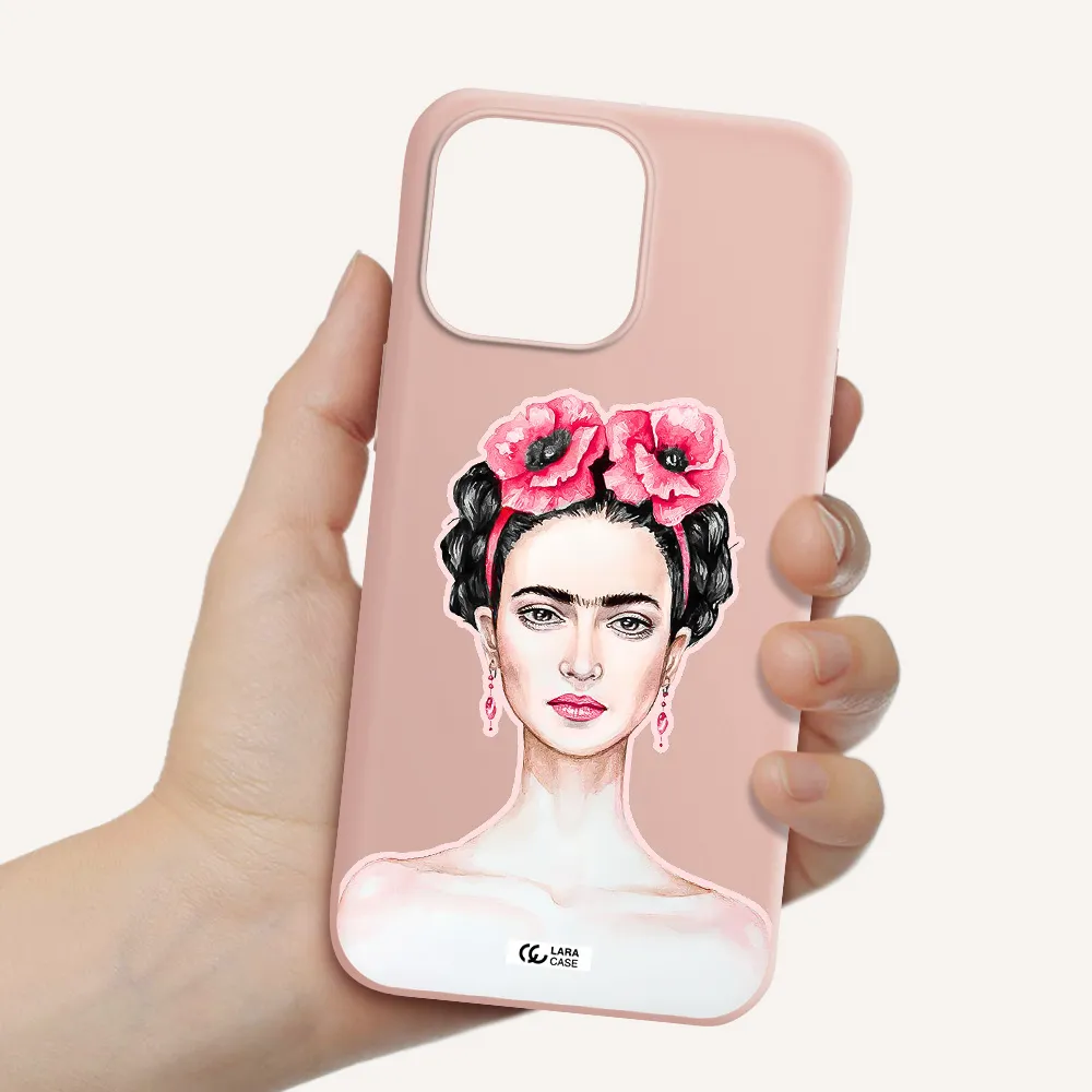 Ferida Watercolor Apple iPhone 14 pro Silicone pastel pink Case