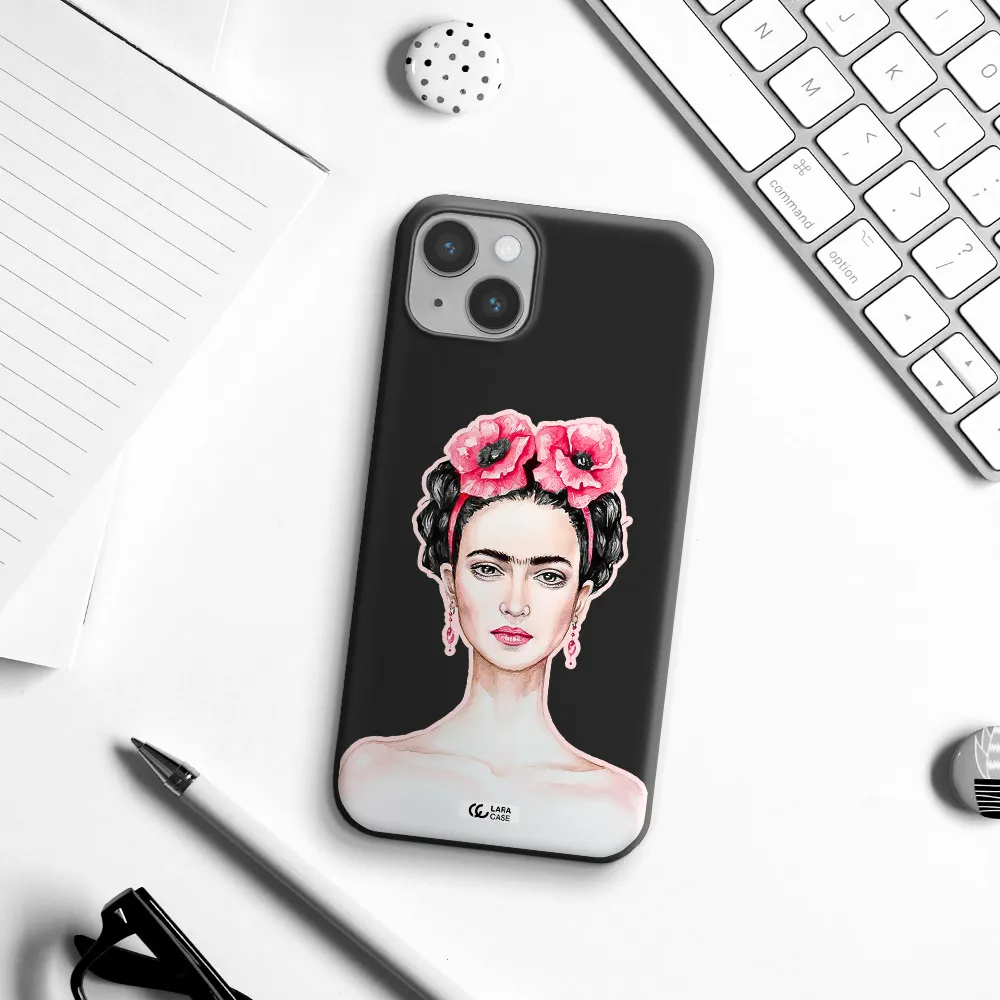 Ferida Watercolor Apple iPhone 14 Silicone black Case