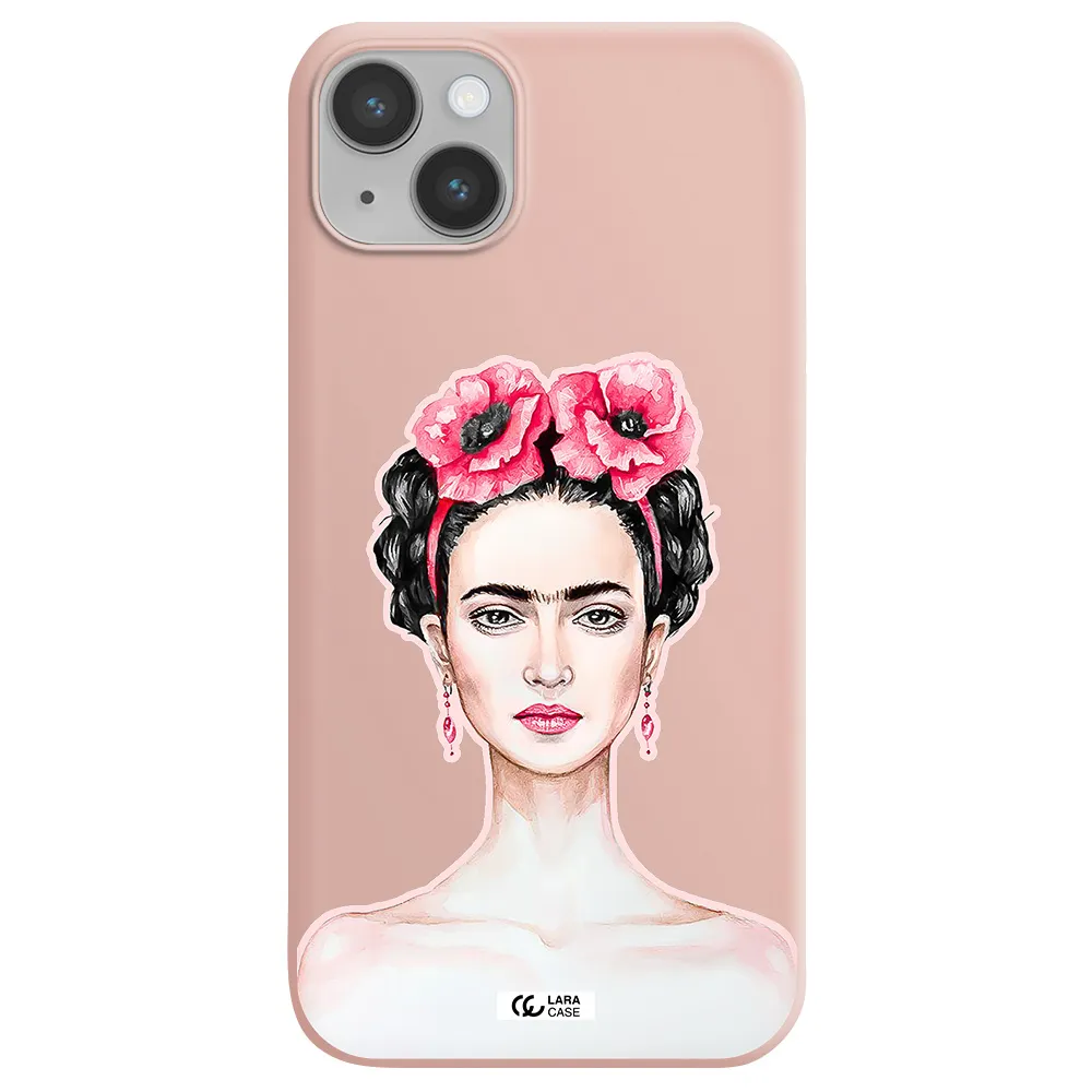 Ferida Watercolor Apple iPhone 14 Silicone pastel pink Case