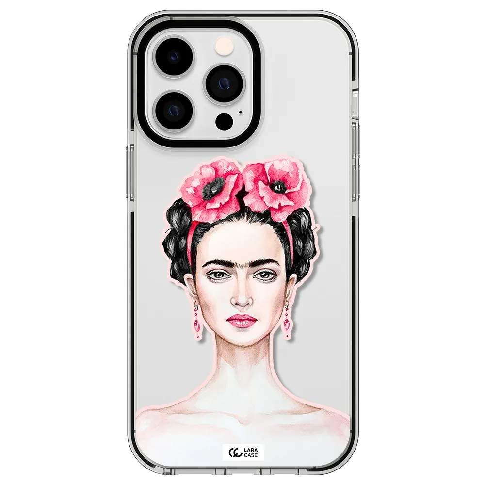 Ferida Watercolor Apple iPhone 15 Pro impact black border Case