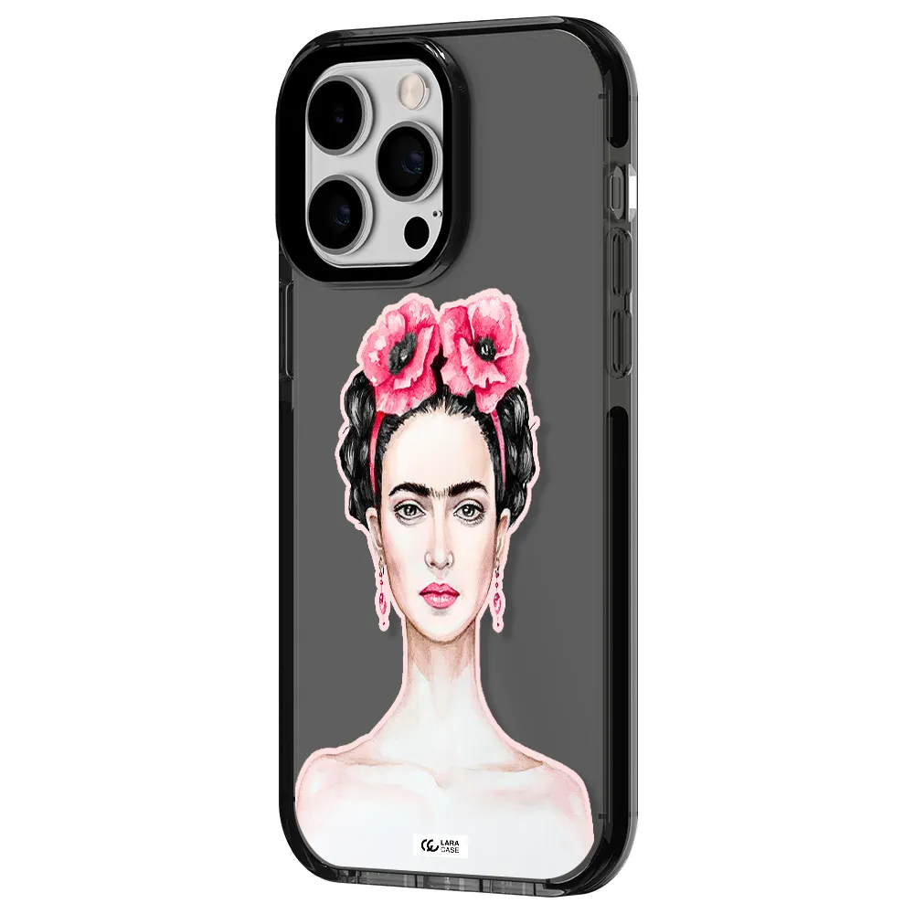 Ferida Watercolor Apple iPhone 15 Pro impact Smoke Black Case