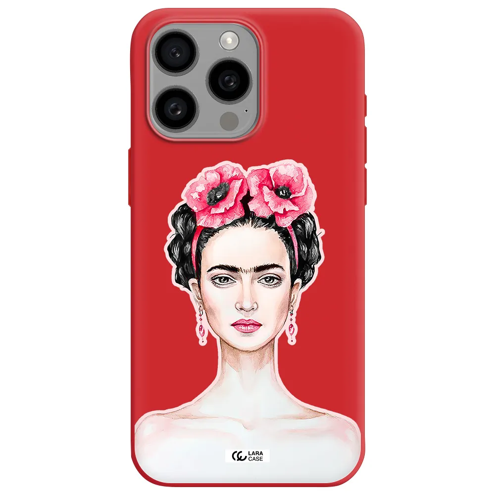 Ferida Watercolor Apple Iphone 15 Pro Max Silicone Imperial Red Case