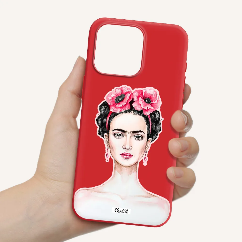 Ferida Watercolor Apple Iphone 15 Pro Max Silicone Imperial Red Case