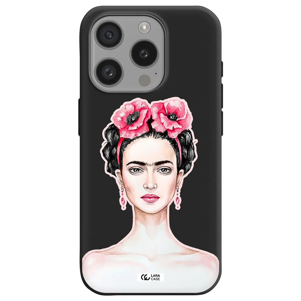 Ferida Watercolor Apple Iphone 15 Pro Silicone Black Case