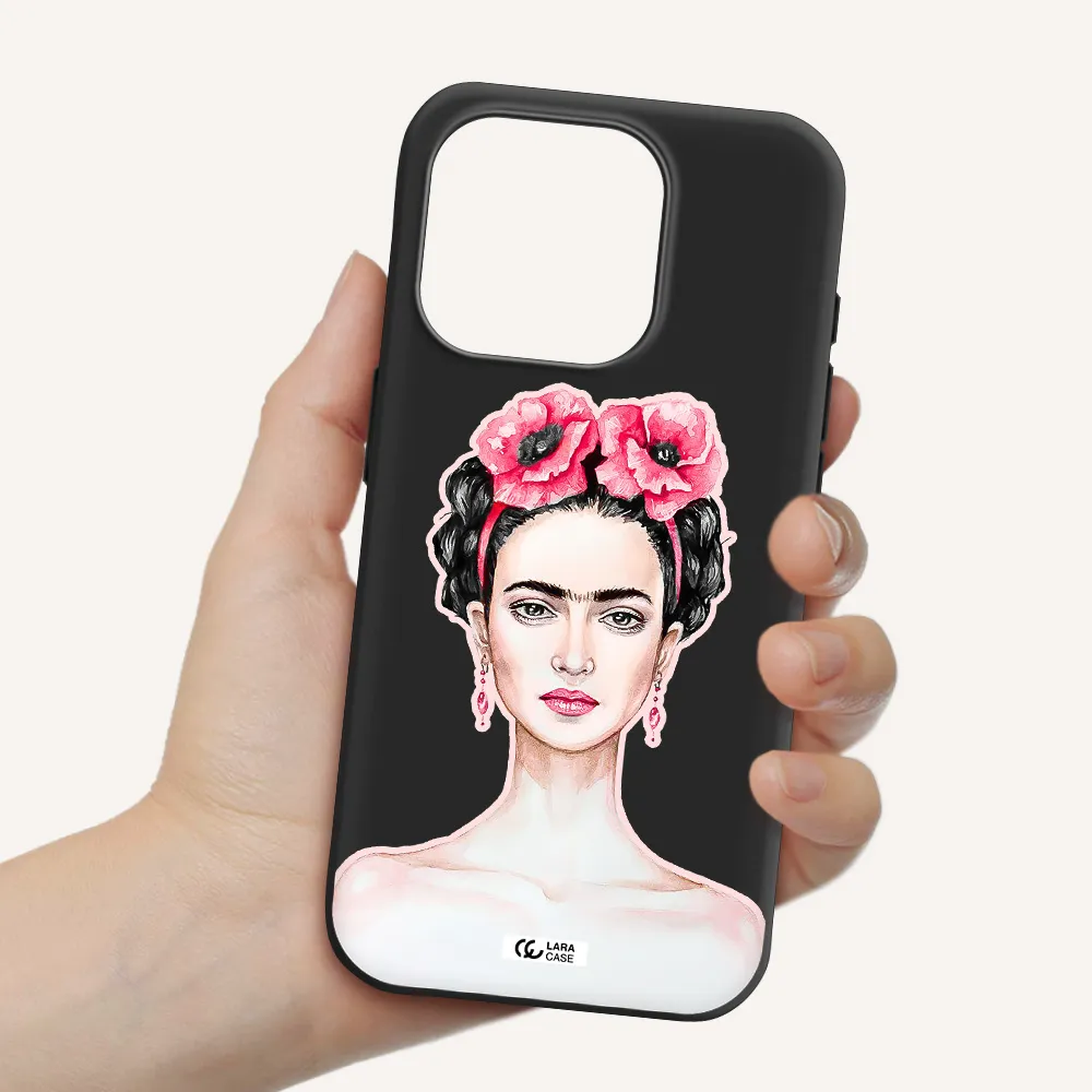 Ferida Watercolor Apple Iphone 15 Pro Silicone Black Case