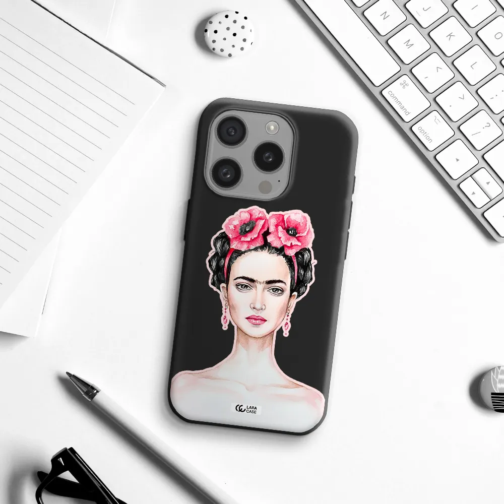 Ferida Watercolor Apple Iphone 15 Pro Silicone Black Case