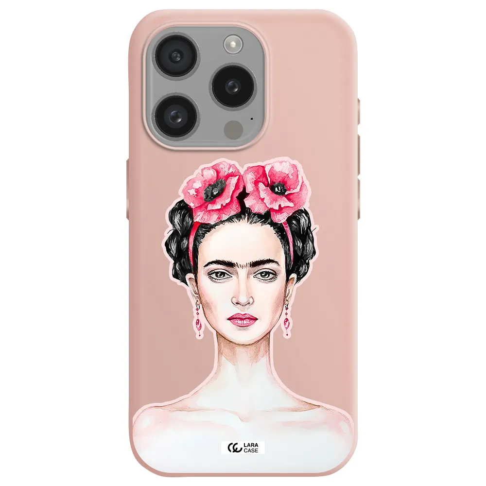 Ferida Watercolor Apple Iphone 15 Pro Silicone Pastel Pink Case