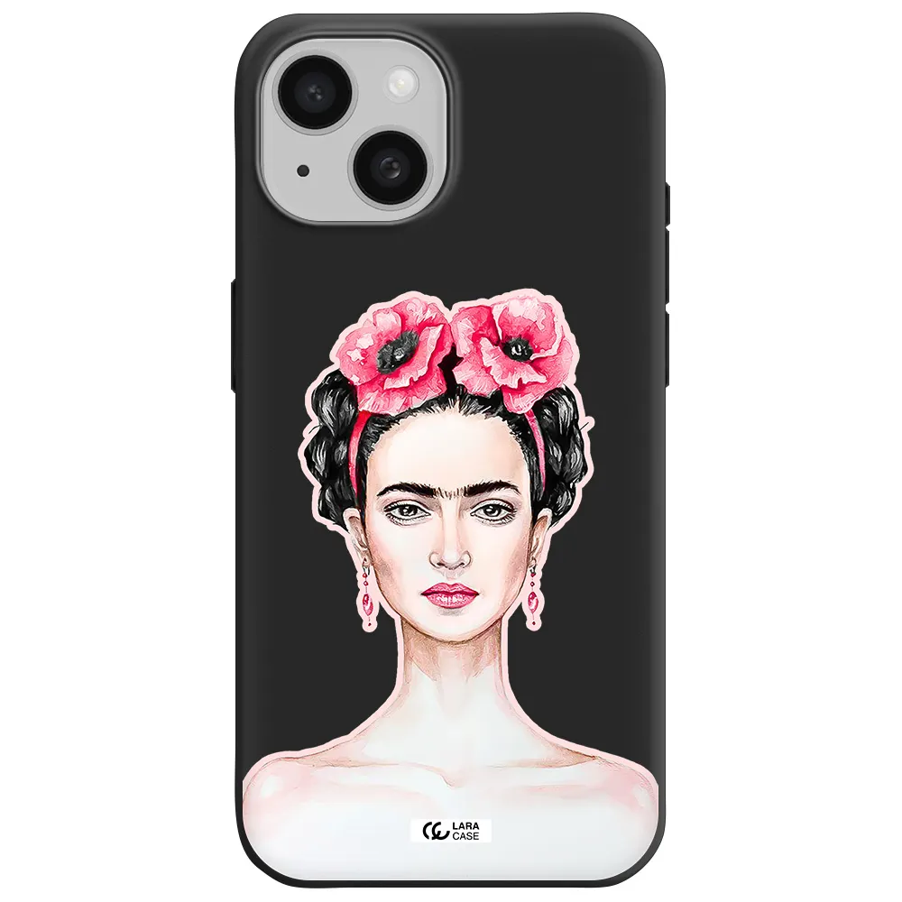 Ferida Watercolor Apple iPhone 15 Silicone black Case