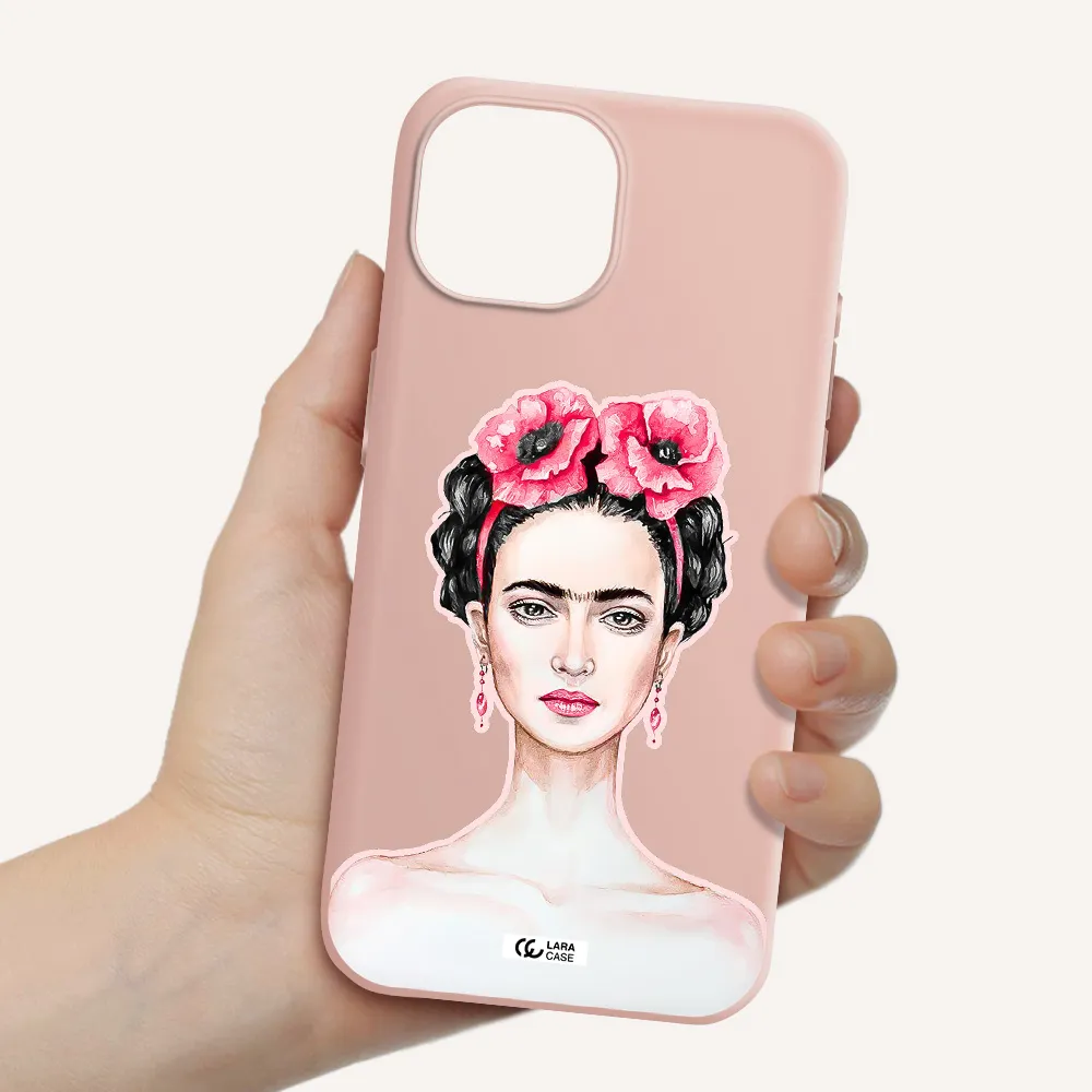 Ferida Watercolor Apple Iphone 15 Silicone Pastel Pink Case