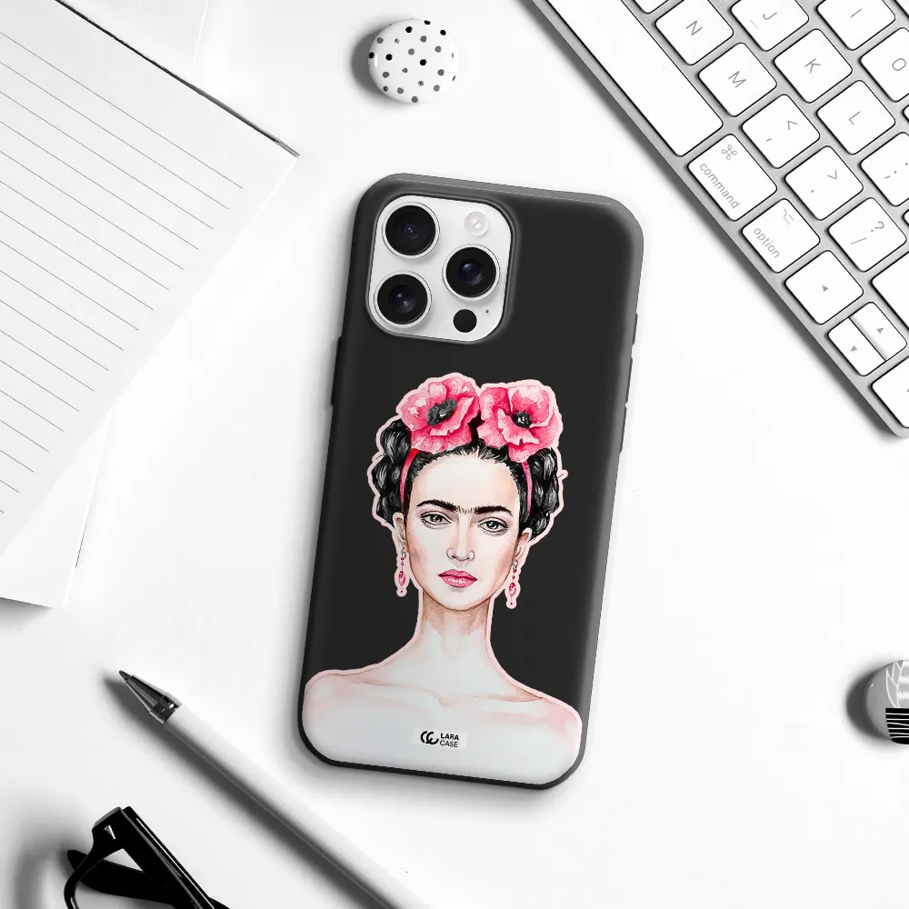 Ferida Watercolor Apple Iphone 16 Pro Max Silicone Black Case