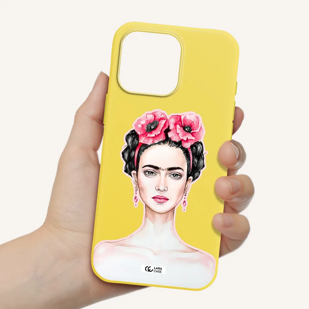 Ferida Watercolor Apple Iphone 16 Pro Max Silicone Canary Yellow Case
