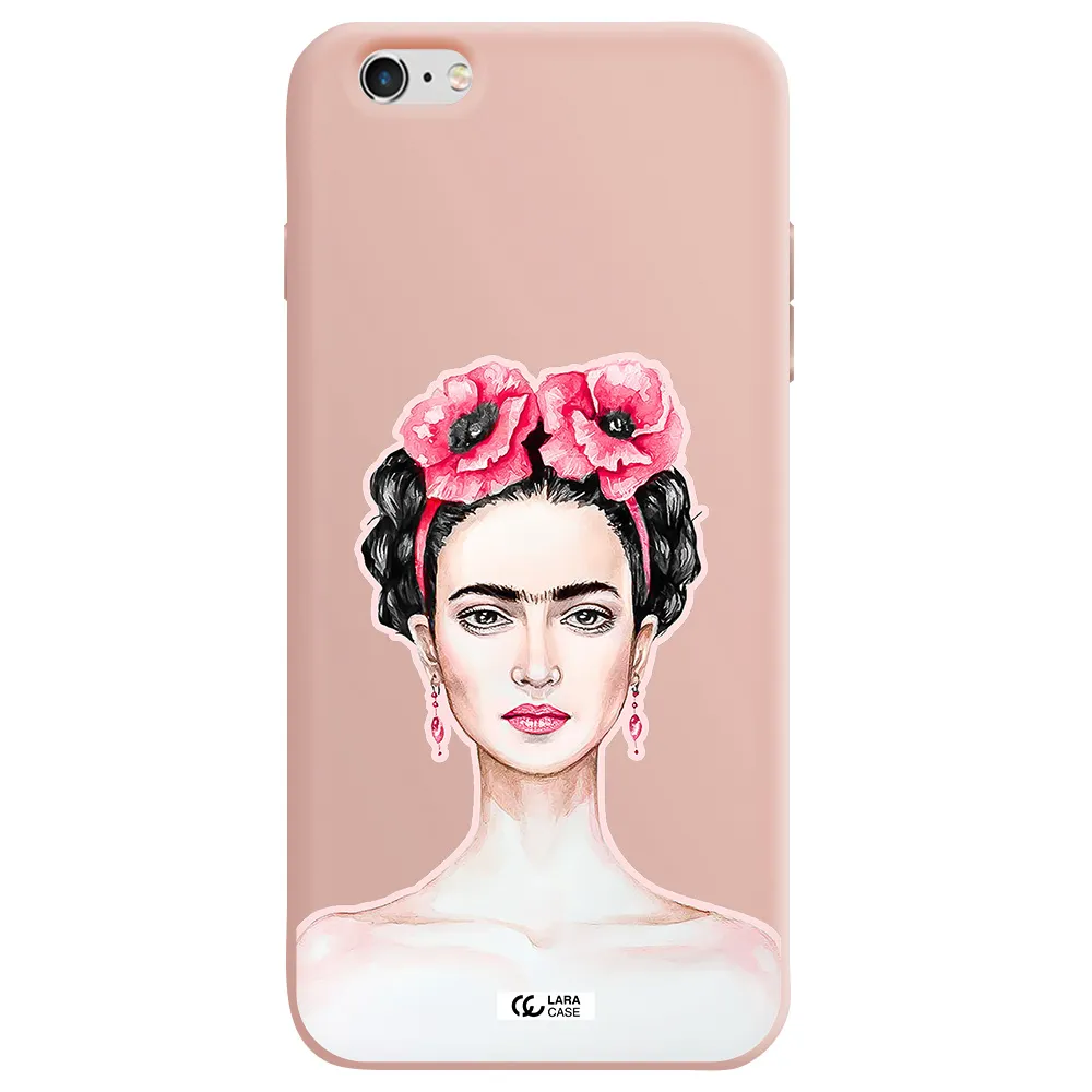 Ferida Watercolor Apple iPhone 6 plus Silicone pastel pink Case