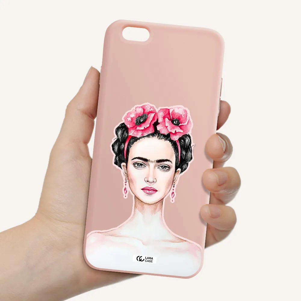 Ferida Watercolor Apple iPhone 6 plus Silicone pastel pink Case